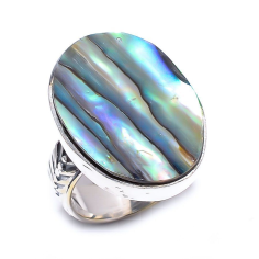 Wholesale Abalone Shell Vintage Style 925 Sterling Silver Ring
