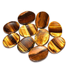 Natural Stone Tiger Eye Thumb Stones and worry stones Wholesaler