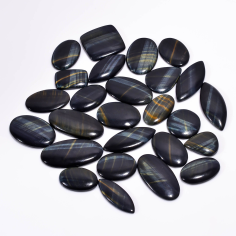 Natural Black Tiger Eye Gemstone Cabochon Designer Manufacturer