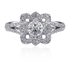 Pave Diamond Bands Engagement Rings Exporter