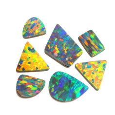 Opal Bello Synthetic Doublet Opal Black Fancy Shape Gemstone Wholesaler