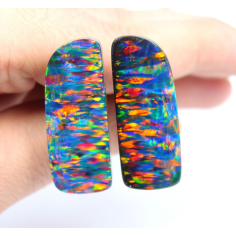 Australian Boulder Opal Bello Synthethic Fancy Shape Gemstone Exporter