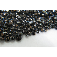 1.3-1.6mm Natural Loose Round Cut Fancy Black Diamond Cut & Polished Exporter