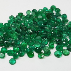 Loose Dark Green Emerald Round Transparent Brazil Origin Supplier