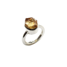 Natural Citrine Rough Druzy Ring Gemstone Exporter