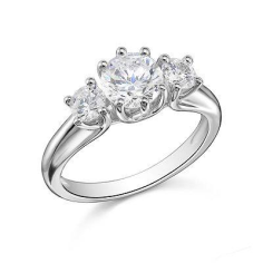 Gold & Sterling Silver Designer Diamond Engagement ring Manufacturer