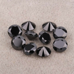 Natural Black Onyx 16mm Round Rose Cut earring gemstone supplier