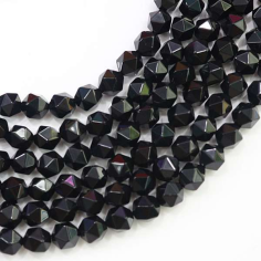 Awesome faceted black diamond bead Supplier