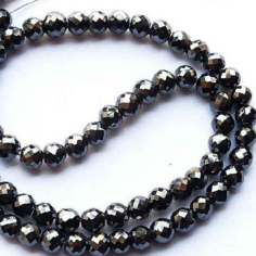 faceted Black diamond beads Wholesaler