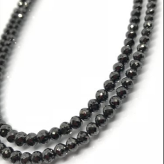 Finest Quality black diamond beads carat/strands price india Exporter