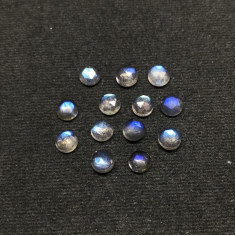 5mm Natural Labradorite Loose Round Rose Cut Cabochon Exporter