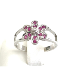 Natural Ruby Round Eternity Stacking Ring Exporter