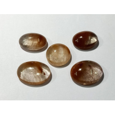 Natural Copper Rutile Smooth Oval Shape Cabochon Best High Quality Exporter