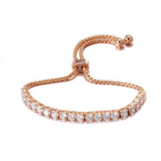 Real Round Diamond Studded Adjustable Bracelet Wholesaler