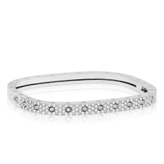 1.50TCW Real Round Cut Diamond Bangle Bracelet Wholesaler