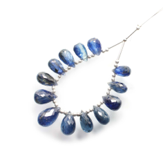 Natural Kyanite Faceted Drops Shape Briolette's Beads Supplier