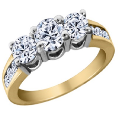 Round Cut Real Diamond  Engagement Ring  Supplier