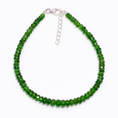 Natural Green Diopside Bracelet Diopside Beaded Women Jewelry Supplier