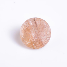 Natural Copper Rutile Quartz Gemstone Round Shape Brilliant Cut Supplier