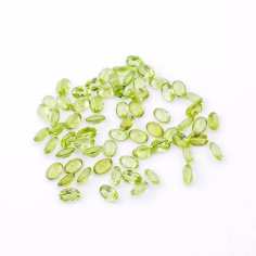 Natural Peridot Oval Shape Brilliant Cut For Jewelry Making Supplier