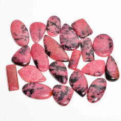 Natural Pink Rhodonite Wholesale Lot Mix Shape Supplier