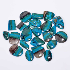 Natural Azurite Chrysocolla Loose Designer Gemstone Cabochons Supplier