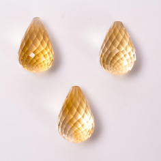 Natural Citrine Quartz Gemstone Teardrop Shape Fancy Cut Stone Supplier