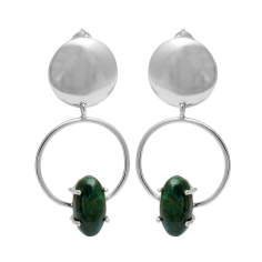 Malachite gemstone sterling silver earrings Exporter