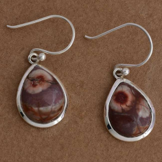 Polichrome Jasper 925 Solid Silver Dangle Earrings Exporter