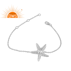 925 Silver Star Fish Design Chain Bracelet Exporter