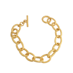 925 Silver Gold Plated Chain Bracelet Exporter