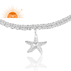 925 Silver Star Design Charm Bracelet  For Women Supplier