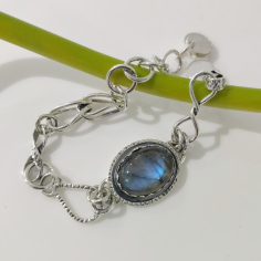 925  Silver Labradorite Gemstone Bracelet Exporter