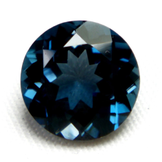 London Blue Topaz Faceted Round Cut Semi- Precious Gemstone Supplier