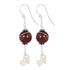 Banded Agate Beaded Earring Exporter