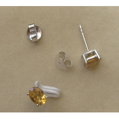 Gold Ear Ring With citrine Exporter