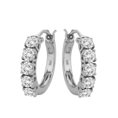 Genuine Swarovski 925 silver Women's Earrings Hoops Wholesaler