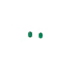 Emerald Earring in 925 Sterling Silver Exporter