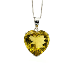 Lemon Topaz Pendant in 925 Sterling Silver Exporter