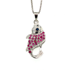 Ruby Pendant in 925 Sterling Silver Manufacturer