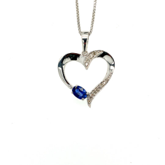 Sapphire Pendant in 925 Sterling Silver Manufacturer