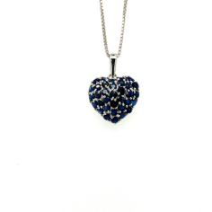 Sapphire Pendant in 925 Sterling Silver Wholesaler