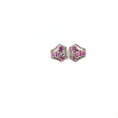 Multi Sapphire Earring in 925 Sterling Silver Supplier