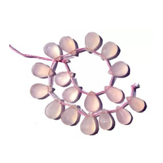 Pink Chalcedony Faceted Cut Pear Supplier