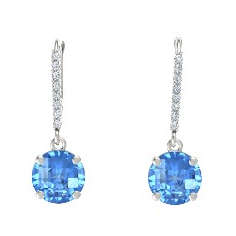 Beautiful Gemstone Earring with White Gold Exporter