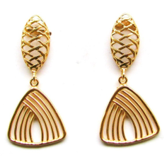 Daily Wear top Design Yellow Gold Earrings Supplier