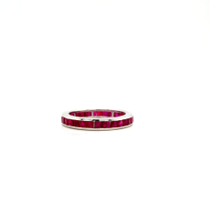 Ruby Ring in 14K White Gold Supplier