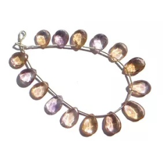 Ametrine Faceted Pear Supplier