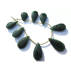 Green Aventurine Faceted Pear Supplier