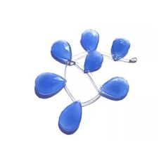 Blue Chalcedony Faceted Focal Pear Pendant Supplier